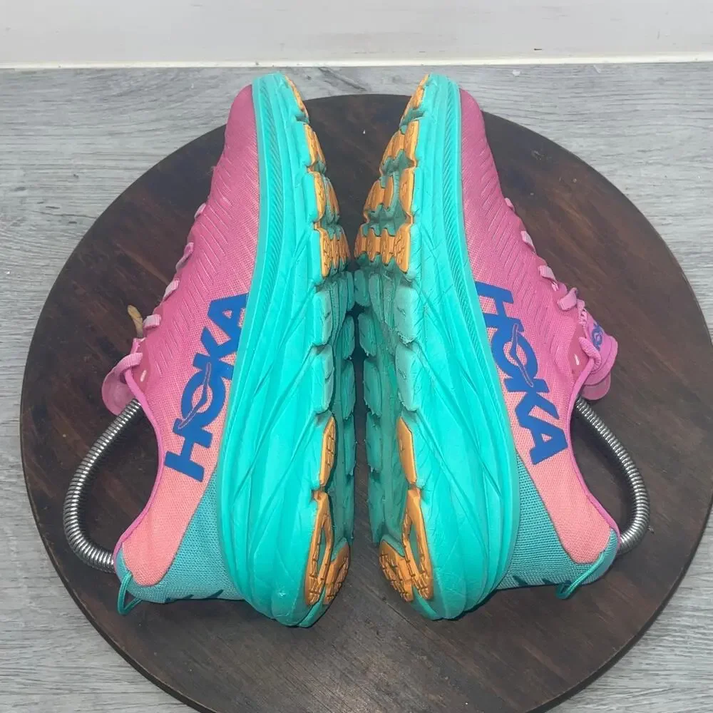 Hoka One One Womens Rincon 3 1119396 PPAT Pink Athletic Running Shoes Size 6.5 B